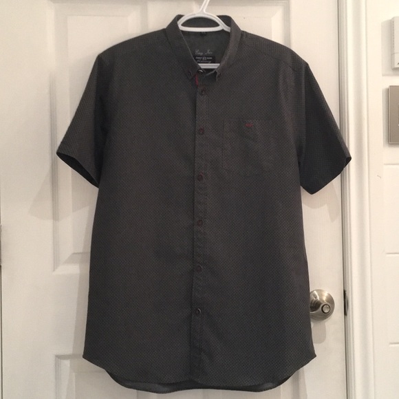 luxury short sleeve button down collar shirt - Picture 1 of 7